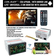CALIBER 6.95" DOUBLE DIN PLAYER WITH MIRRORLINK