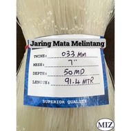 033 x 7"(178MM) x 50MD(29 Kaki) x 91.4MTR Fishing Net Jaring Tangsi Jaring Pukat Ikan Pari Ikan Bawa