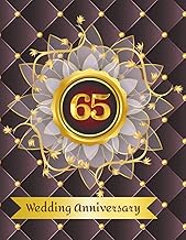65th Wedding Anniversary Guest Book: Wish book to collect messages from guest, keepsake of ruby jubi