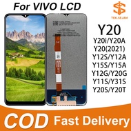 TEK.SEJAM LCD For Vivo LCD Y20 Y20i Y20A Y20SG Y12S Y12A Y15S Y15A LCD Screen assembly replacement