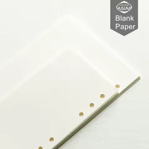 filofax filo fax standard A5 A6 A7 loose-leaf refill hardiron whellote daily memos spiral all blank 