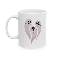 Ghost Boo Scary Halloween Illustration Mug Ceramic Mug 11oz