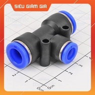 [3 Pieces]- PEG10-8 T-Tube Pneumatic Connector 8mm to 10 - 10mm SmartFix Components