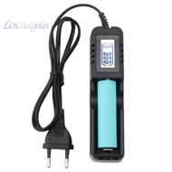 Single Slot 18650 Battery Charger LCD Display Rechargeable Battery Charger Intelligent Battery Charger for 26650 18650 Batteries [LosAngeles.my]