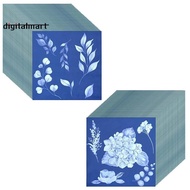 60 Sheets Cyanotype Paper Sun Print Art Kit High Sensitive Sun Paper Nature-Sun Printing Kit Drawing
