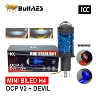 Biled Mini Laser H4 OCP V2 Biled 35 Watt Brand ICC Motor H4 and Car H4 PNP