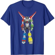 Men's cotton T-shirt Voltron Legendary Defender All 5 Combined Lions T-Shirt T-Shirt