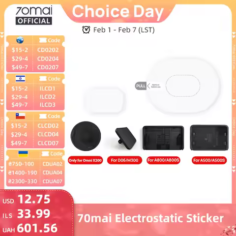 70mai Mount & Sticker Tool Pack for 70mai Dash Cam T800/X800/A810/A510/A800S/A500S/1S/M300/M200 Car 