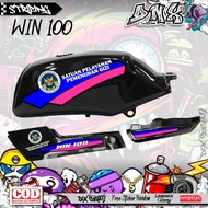HONDA WIN 100 ORIGINAL CUSTOM SPPG VARIATION STICKER STRIPING UNIT NUTRITIONAL SERVICES KD57