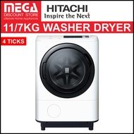 HITACHI BD-NX110AHJ 11/7KG WASHER DRYER (4 TICKS)