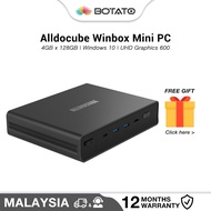 [Genuine Alldocube] Winbox Mini PC Computer 4GB X 128GB Windows 10 INTEL* N4100  Home Office Work On