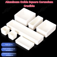 Tube furnace high-temperature resistant porcelain boat square corundum crucible alumina crucible com