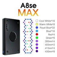 A8SE II Max and Blue 240W 8-Channels Smart Full Spectrum WiFi APP Programmable Saltwater Aquarium Co