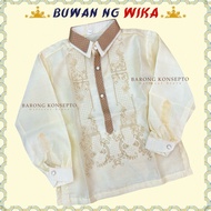 BARONG DOUBLE COLLAR Regular Collar - Buwan ng Wika Costume For Kids