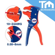 Wire Stripper Strip Automatic Self Crimper Stripping Cutter Adjusting Cable Stripper 10~24AWG / 0.08