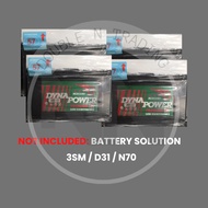 3SM D31 N70 Dyna Power Low Maintenance Car Battery (Not included: BATTERY SOLUTION)