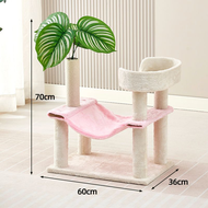 BHQ PET คอนโดแมว คอนโดกำมะหยี่และคอนโดไม้ เหมาะสำหรับแมวหลายตัว เสาลับเล็บแมวได้ สะดวกสบายและนุ่มนวล