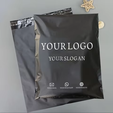 Black express bag gift packaging mail bag waterproof plastic bag transportation product self-sealed