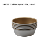 Sanneng Hamburger Mold 4-Inch Large round Mold Non-Stick Single For Home Air Fryer Fried Eggs 5 Pack