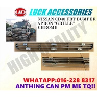 NIISAN CD48 FRT BUMPER APRON "GRILLE" CHROME
