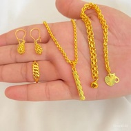 NEWEST full set anti-fade titanium drop earrings jewelry set