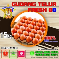 Telur Ayam Negeri per 1peti/15kg (wajib gojek/grab / kami antar free)