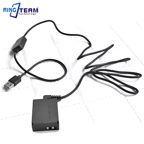 LP-E12 Dummy Battery DR-E12 USB Power Cable for Canon EOS M/M2/M10/M50 Mark II/M100/M200 Camera, ACK