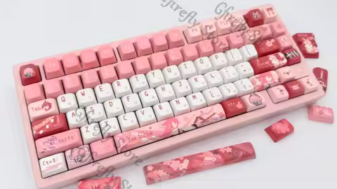 Genshin Impact Yae Miko Cosplay Computer Original Factory Mda Keycaps Keyboard Cap Anime Ornaments K
