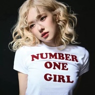 Rose BlackPink T-shirt "Number One Girl" Blackpink Rose Shirt Korean Kpop T-shirt ROSE Women's Cloth