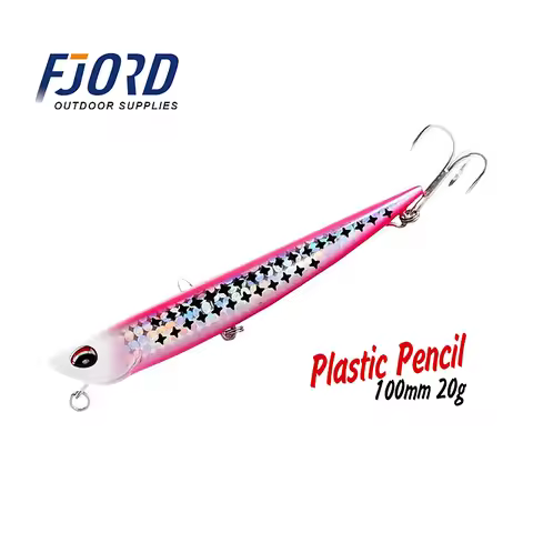 FJORD Sinking Pencil Fishing Lure Minnow 20g 100mm Sea Bass Lure Skipping Garfish Sphyraena Bay Ruf 