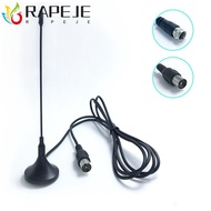 RAPEJE Digital Tv Antenna, Mini DVB-T/TV TV Antenna Freeview, Free Channel Aerial Booster Black Free