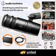 Audio Technica AT2040 Hypercadioid Dynamic Podcasting Microphone 麦克风 (for Recording Karaoke Gaming