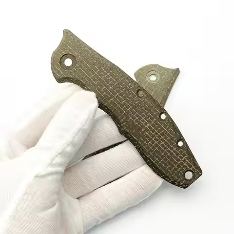 1 Set Custom Micarta Knife Handle Scales for ZT 0562CF Folding Knives DIY Make Grip Patch Accessorie