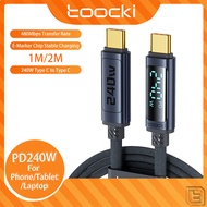 Toocki PD240W 140W 100W 60W Type C to Type C Fast Charge Cable USB C PD3.1 480Mbps Data Cable Digita