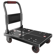 Trolley Cargo Trolley Hand Buggy Foldable and Portable Handling Household Trailer Platform Trolley Delivery Luggage Trolley
