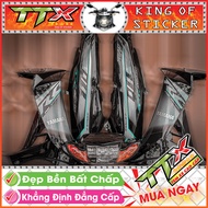 Tem sirius rc 110 Tem xe phụ kiện sirius màu đen xám xi chỉ xanh bao đẹp Shop TTX Team chế sirius