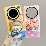 华为mate70pro手机壳Mate60pro可爱立体dimoo迪莫公仔磁吸支架p603-29Huawei Mate70pro Phone Case Mate60pro Cute 3D Dimoo D