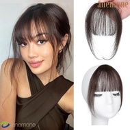 ANEMONE Wispy Bangs with Temples, Real Human Hair Kawaii Curved Fringe Hair Accessories, Seamless Ha