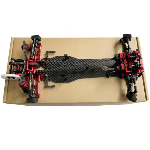 Alloy & CF Chassis D5S Frame Kit Remodel Belt Drive 1 /10 RWD Drift Car
