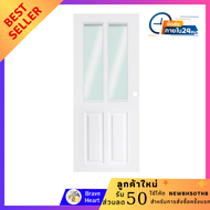 ประตูภายนอก ประตูเดี่ยว UPVC PARAZZO MG005 80x200 ซม. สีขาว ประตูลูกฟัก ประตูห้องนอน ประตูห้องน้ำ ปร