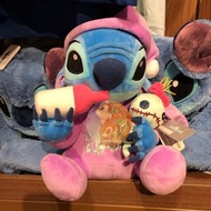 香港迪士尼樂園 Stitch & Scrump 睡衣史迪仔甘仔 / 小甘毛公仔