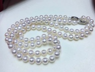 素 天然淡水珍珠 串鏈 銀元寶扣