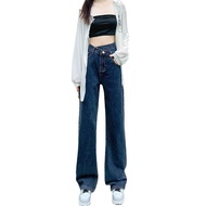 Casual Jeans Plain Washed Jeans for Women L114AD616