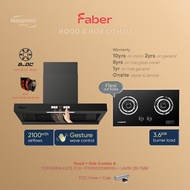 <COMBO> Faber BLDC T-Hood 2100m3h Suction with Gesture Sensor Auto Heat Clean TOPHERRA ELITE