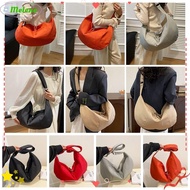 MELENE Dumpling Bag, Large Capacity Dumpling Shape Commuting Bag, Casual Lightweight Solid Color Underarm Bag Students