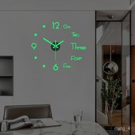 YQ7 Large Wall Clock Quartz 3D DIY Big Watch Decorative Kitchen Clocks Acrylic Mirror Sticker Oversize Wall Clocks Home