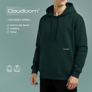 Kattoen Plain Hoodie Jumper Jacket - Green Bottle 290 Gsm