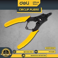 Deli Circlip Pliers /Tang Snapring 6 inch 5 in 1 Carbon steel+Coated Handle EDL104506 /Alat Perkakas