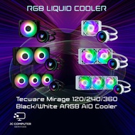 Tecware Mirage ARGB AIO CPU Cooler Black White 120mm 240mm 360mm