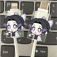 Demon Slayer High-Value Data Cable Protector 5-Piece Set - Compatible with iPhone & Type-C